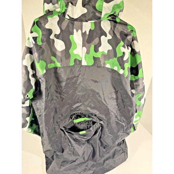Lands End Boys Camouflage Zip Up Windbreaker Sz8 - Picture 5 of 6